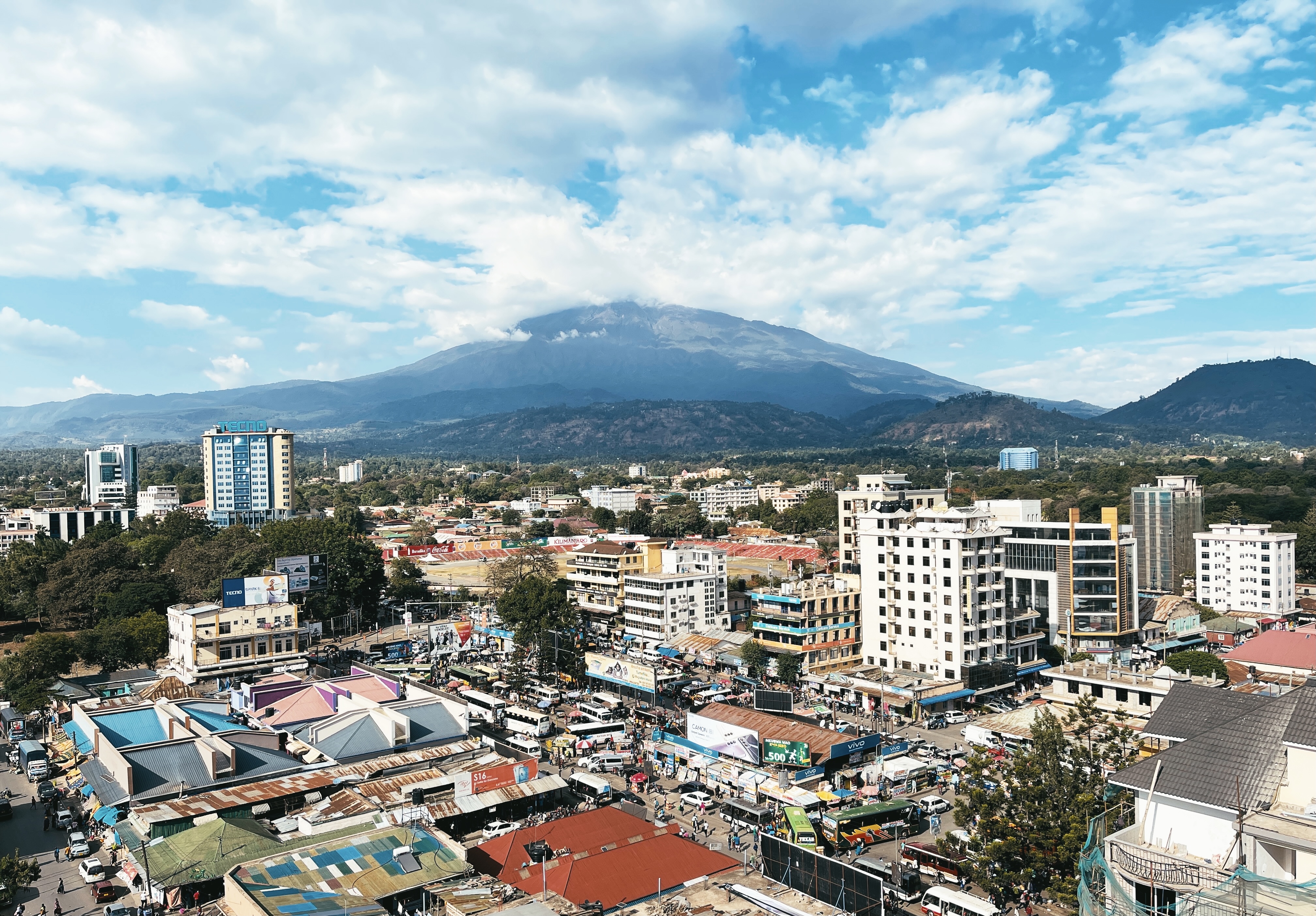 Scenic landscape of Arusha National Park