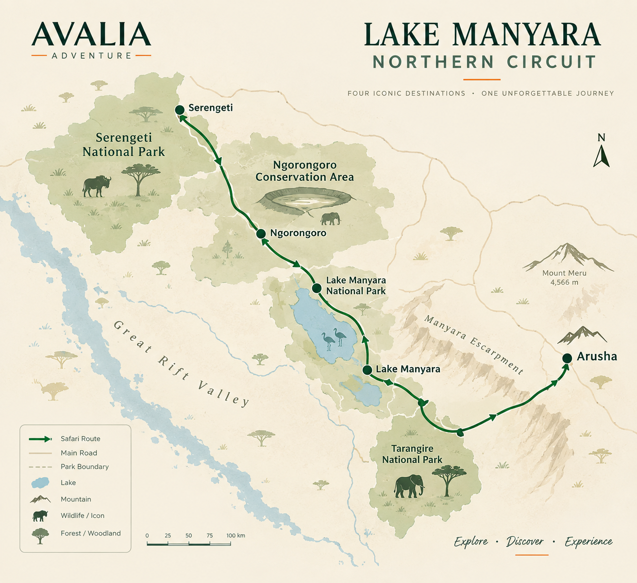 Northern Tanzania safari landscape