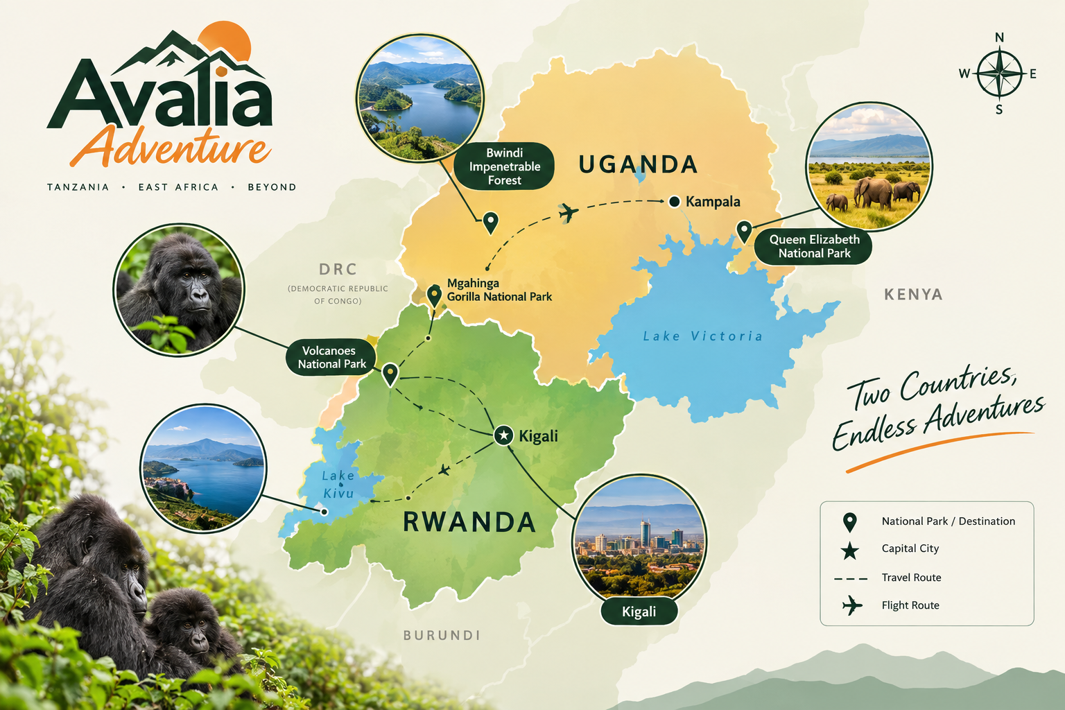 Rwanda and Uganda journey